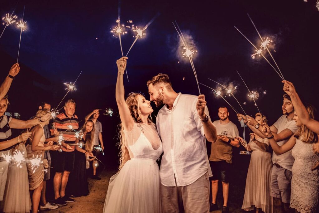 Fotografía boda romántica en la noche de Quito