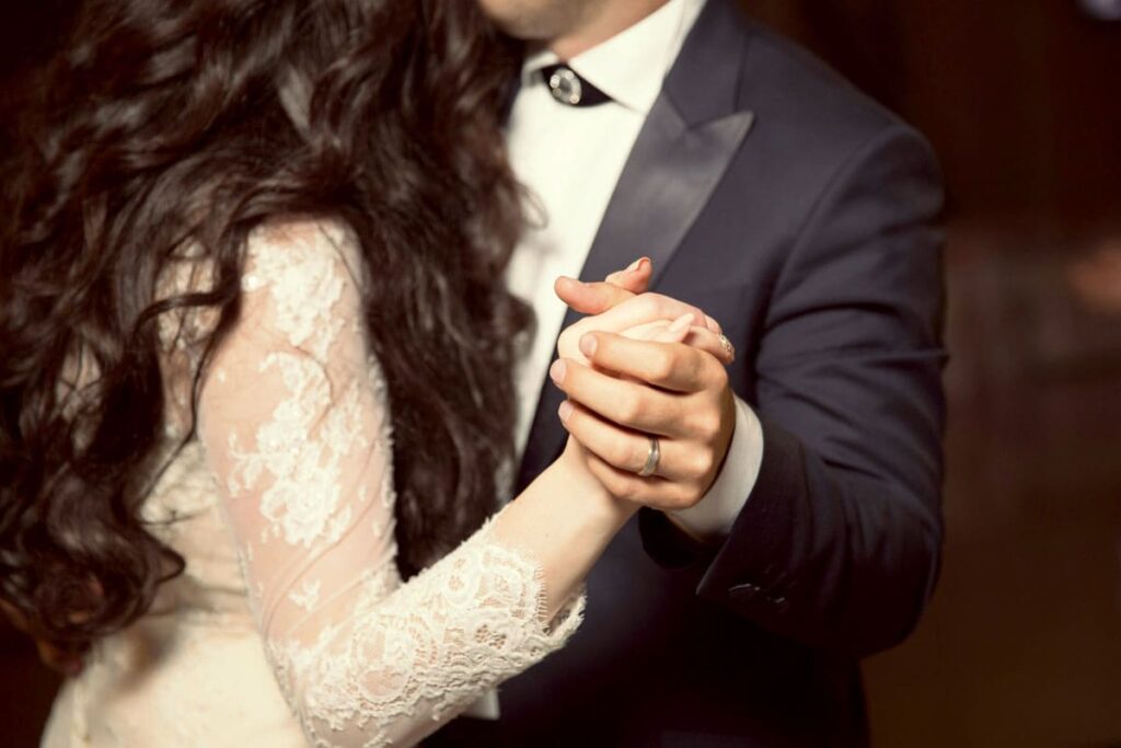 Fotografía primer vals romántico